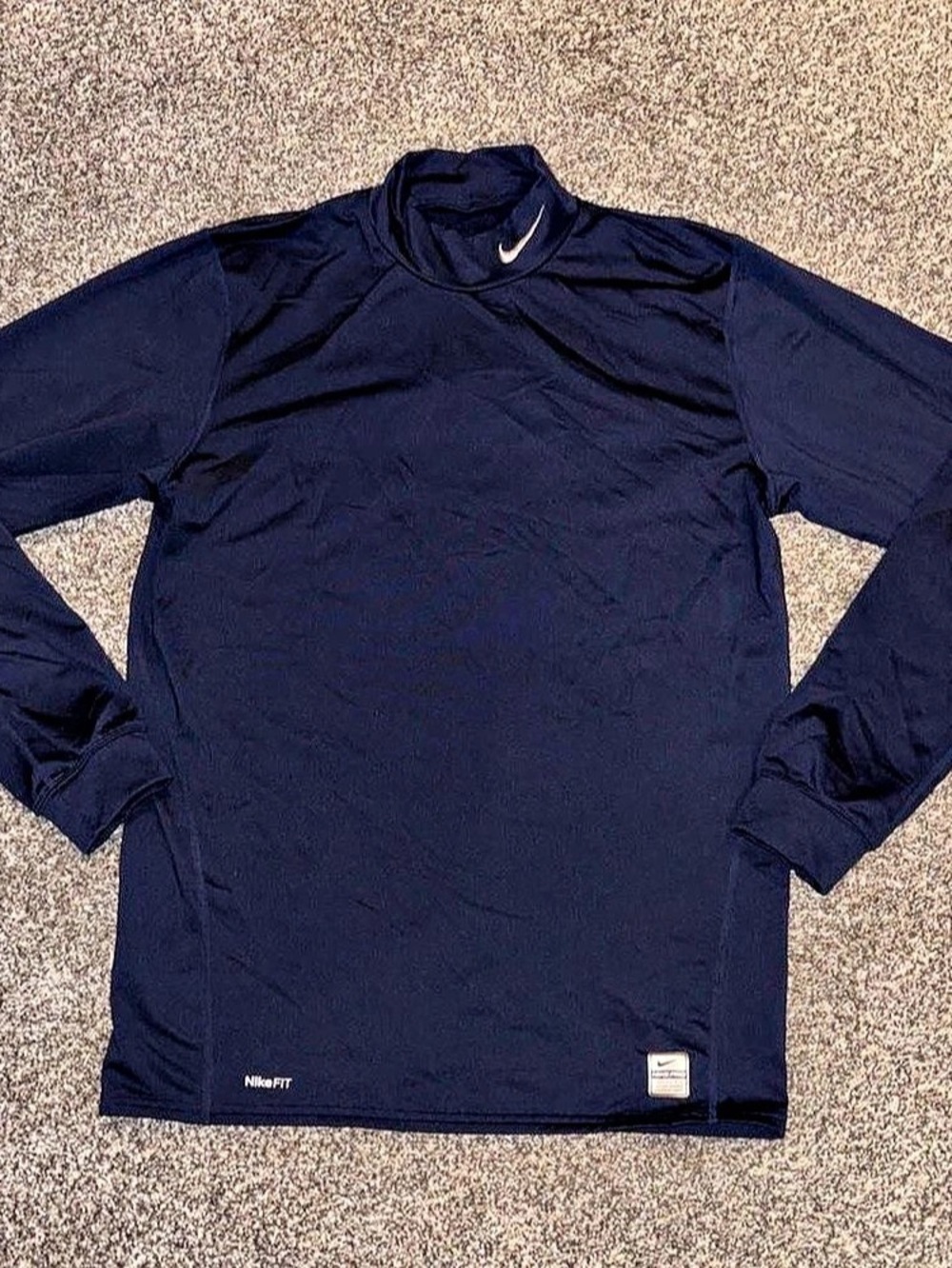 Navy blue Nike Pro long sleeve shirt